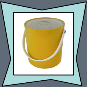 Vintage Morgan Designs Yellow Bucket Brigade Ice Bucket