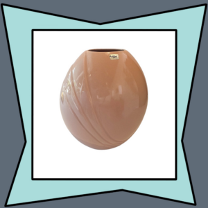 Vintage Royal Haeger Large Art Deco Peach Vase (1980s)