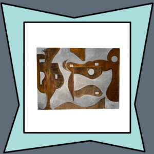 Stanley Krupa Acrylic on Canvas titled "Geometric Figures" (2006)