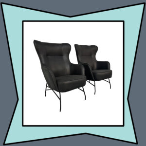 Black High Back Lounge Chairs