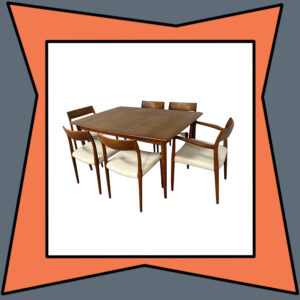 Vintage Moller Dinning Chairs (6) and Table (with 2 leaves)
