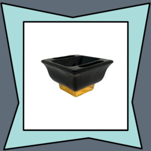 Vintage Black and Gold Cigar Ash Tray