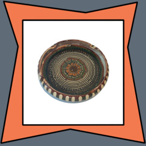 Handmade Red Clay Painted Bowl
