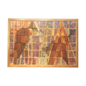Abstract Dunlap for Harris Strong Mixed Media on Canvas Painting