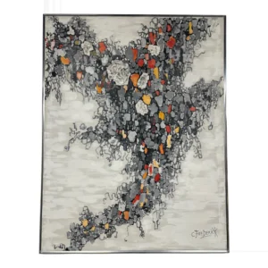 C. FreDerick Abstract Mixed Media Painting