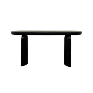 Black Curve Edge Entry table with Arched Legs