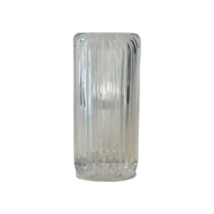 Art Deco Clear Glass Vase