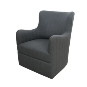 Dark Gray Small Swivel Chair (Swindon)
