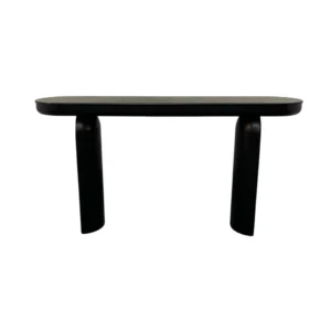 Black Curve Edge Entry table with Arched Legs