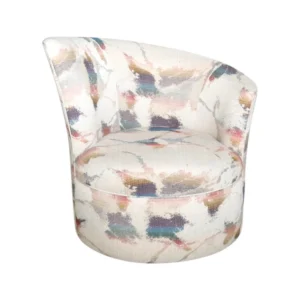 Barrel Swivel Lounge Chairs in the Style of Kagan (Set of 2)