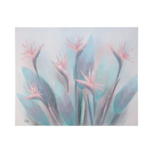 Bird of Paradise Acrylic on Canvas Signed M. Song