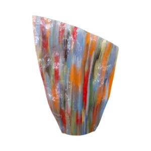 Kristine Daniels Large Multicolored Glass Vase