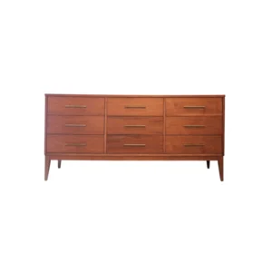 Wood Dresser by Dixie (Damage on bottom has had Past Repair)