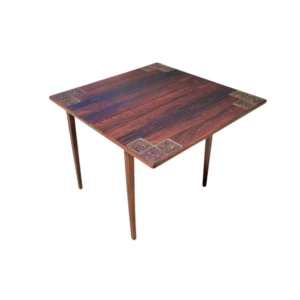 Rosewood Flip Top Table 33.5ʺW × 33.5ʺD × 28.75ʺH