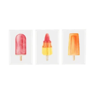 Charlotte Morgan Popsicle Art (Set of 3)